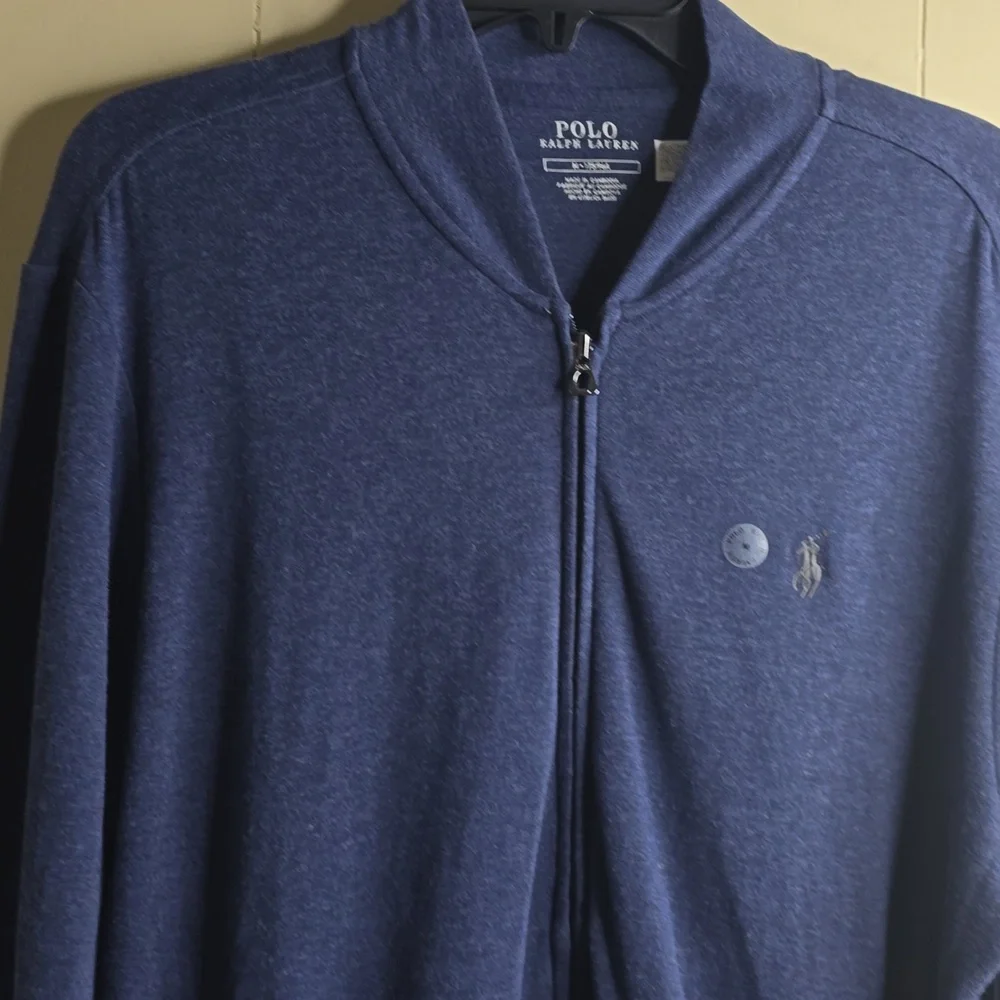 Polo Ralph Lauren Mens Double Knit Luxury Jersey Full Zip Sweater  Medium - Picture 4 of 12